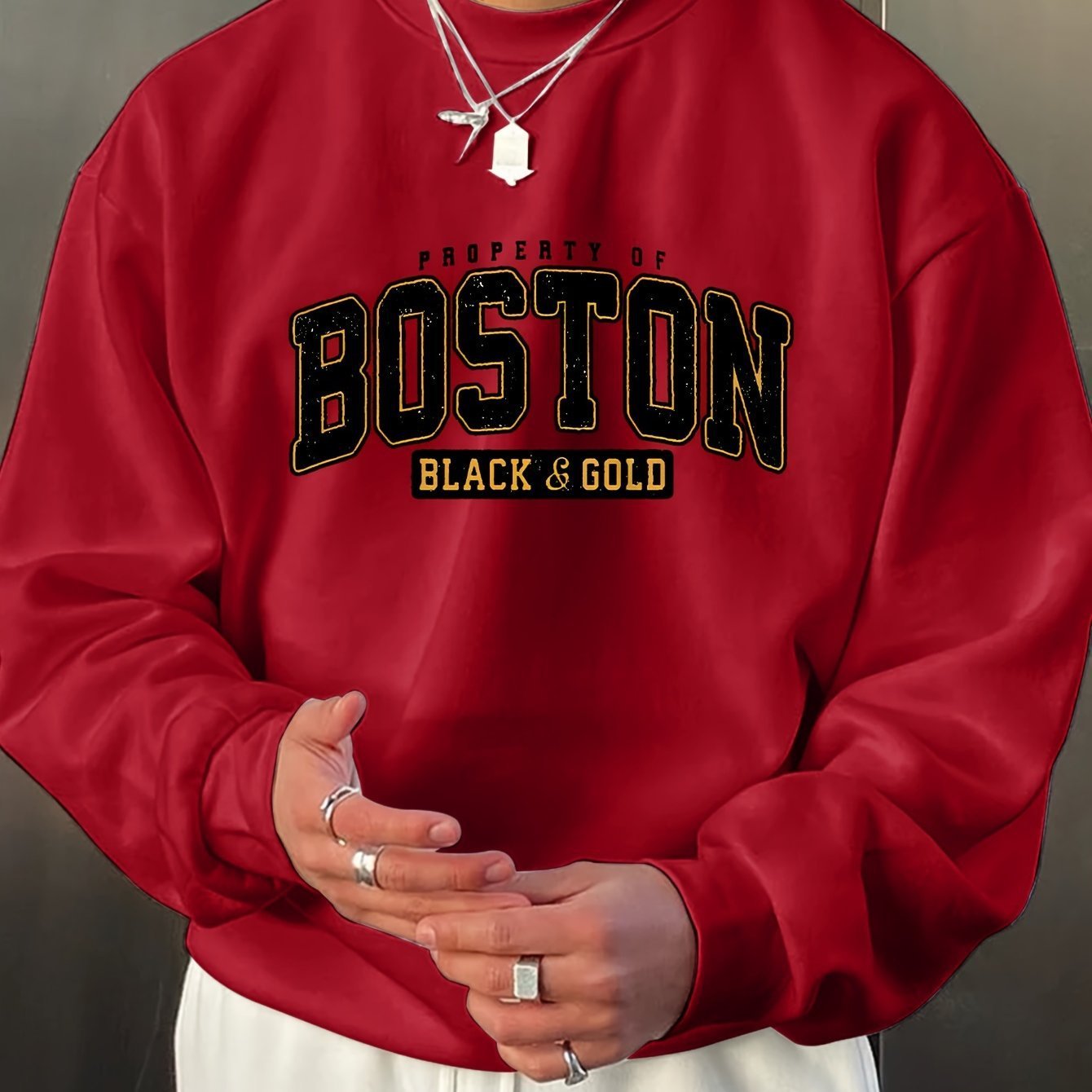 Luxury Men’s Crew Neck Sweatshirt