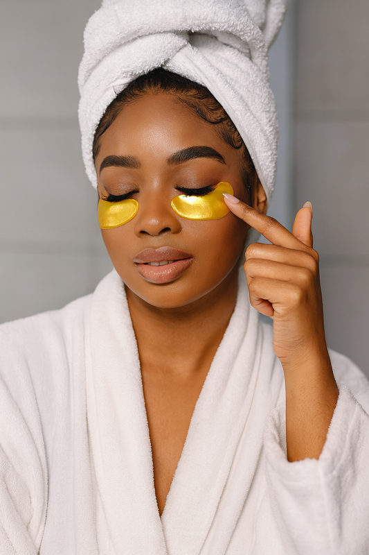 24K Gold Eye Mask Patches – Eye Bag Removal, Wrinkle Lifting