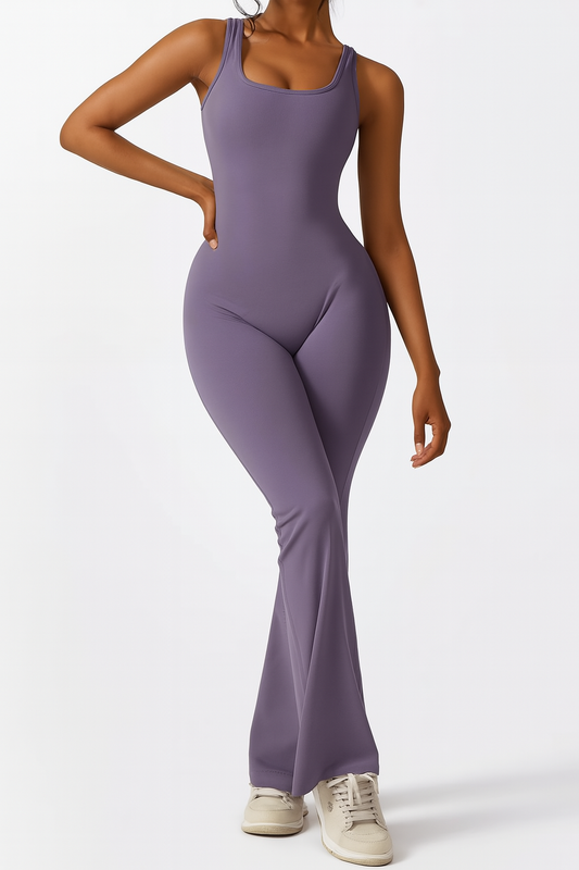 FlareFit Women’s Sleeveless trendy Jumpsuit