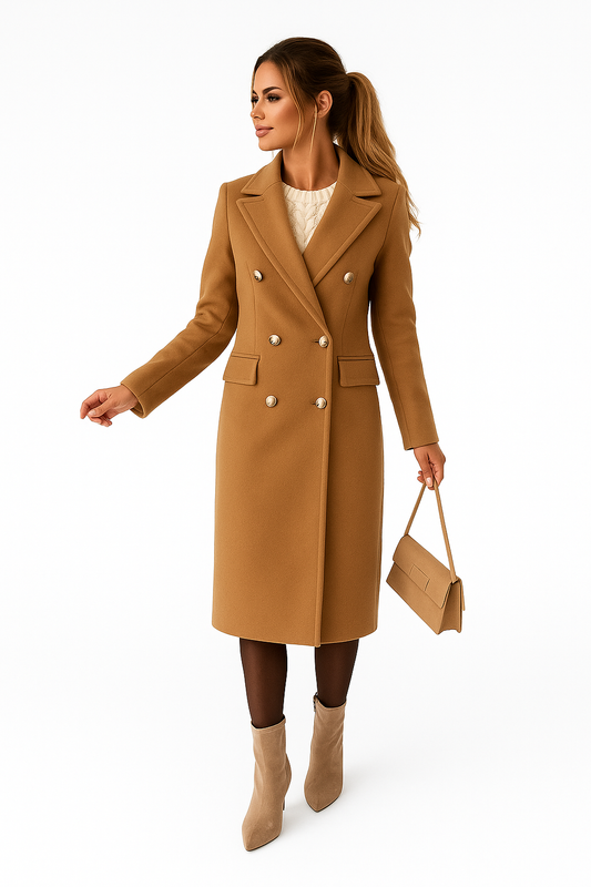 Casual Woolen Coat Women
