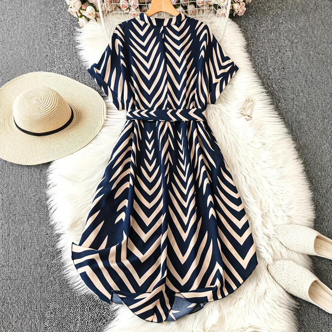 Striped Midi Dress