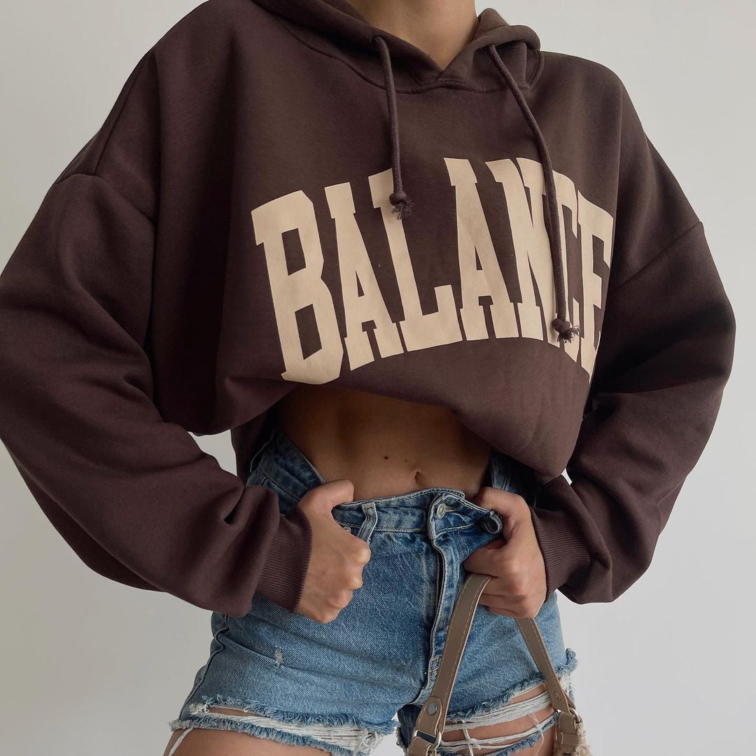 Hooded Printed Top