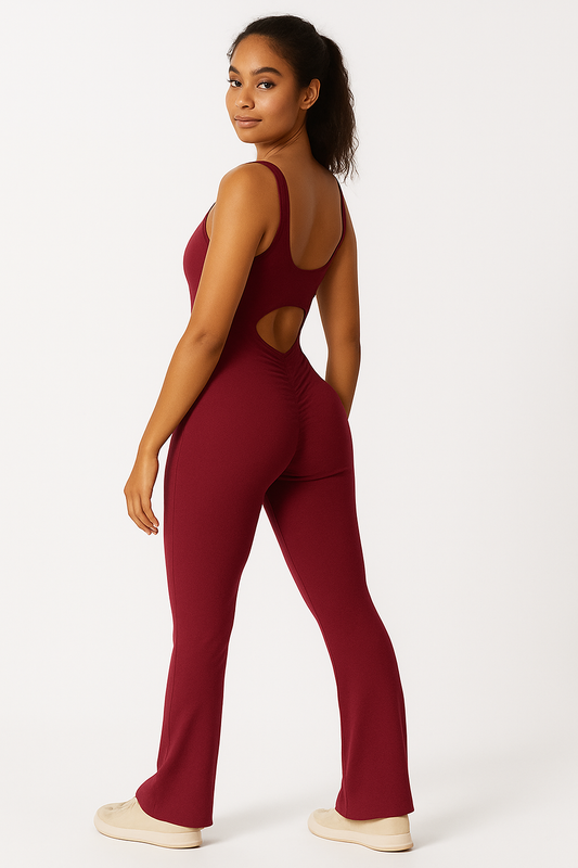 FlareFit Women’s Sleeveless trendy Jumpsuit