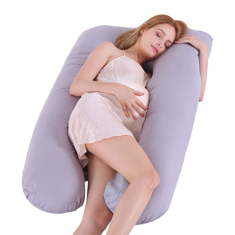 U-Shape Pregnancy Pillow – Ice Silk Maternity Support for Comfort