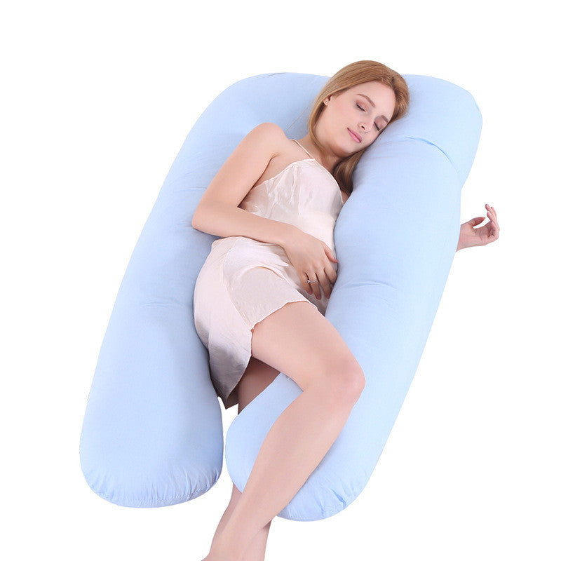 U-Shape Pregnancy Pillow – Ice Silk Maternity Support for Comfort
