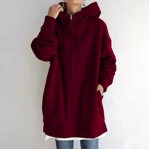 Fuzzy Full-Zip Sport Hoodie