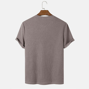 Solid Color Round Neck T-Shirts