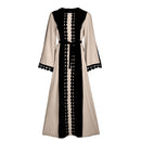 Middle Eastern lace patchwork abaya