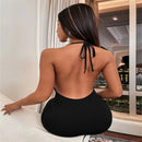 Sling Backless Halter Dresses