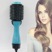 Three-in-one Hair Dryer Air Brush Blowing Combs Roll Straight