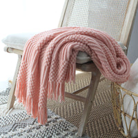 Nordic Knitted Blanket Woolen Blanket