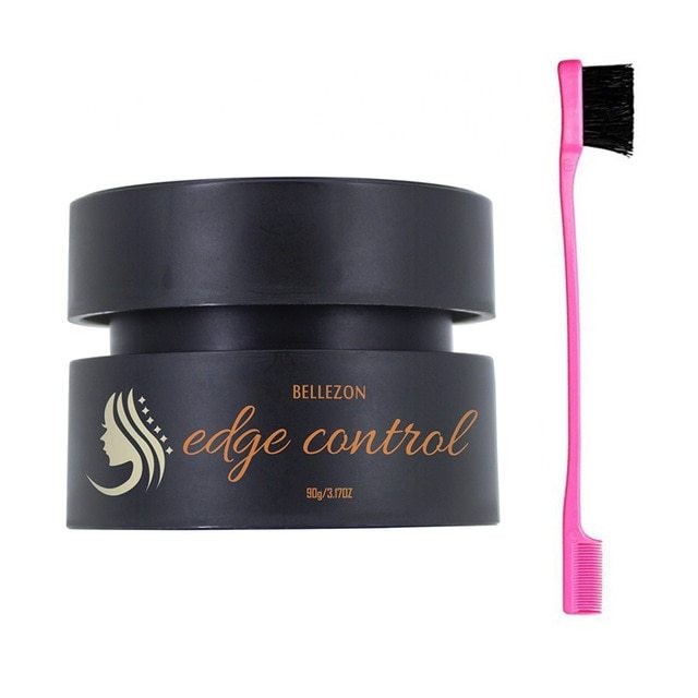 EdgeSculpt Sideburn & Edge Control Wax with Brush for Sleek Styling and Anti-Frizz Hold.
