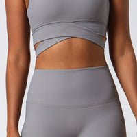 Ladies High Waist Butt Lift Fitness Suit Yoga Suit