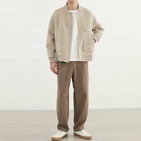 Woolen Coat Men's Short Baseball Uniform