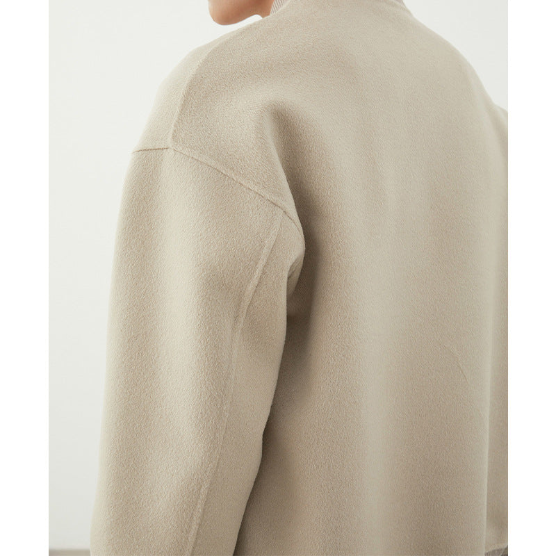 Woolen Coat Men's Short Baseball Uniform