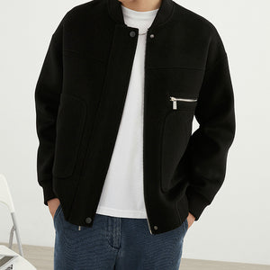 Woolen Coat Men's Short Baseball Uniform