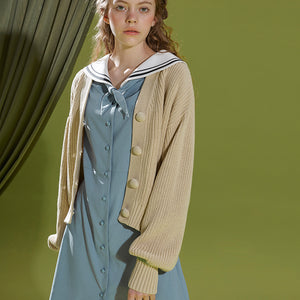 Grass Green Cardigan Sweater