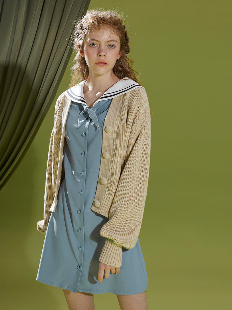 Grass Green Cardigan Sweater