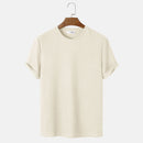 Solid Color Round Neck T-Shirts