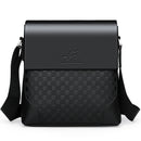 Men's Cross-body Chessboard Vintage Leather Bag