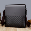 Men's Cross-body Chessboard Vintage Leather Bag