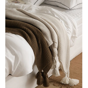 Nordic Style Sofa Cover Office Nap Blanket Air Conditioning Blanket Cover Blanket Shawl Wool Knitted Blanket