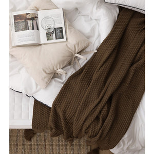 Nordic Style Sofa Cover Office Nap Blanket Air Conditioning Blanket Cover Blanket Shawl Wool Knitted Blanket
