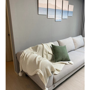 Nordic Style Sofa Cover Office Nap Blanket Air Conditioning Blanket Cover Blanket Shawl Wool Knitted Blanket