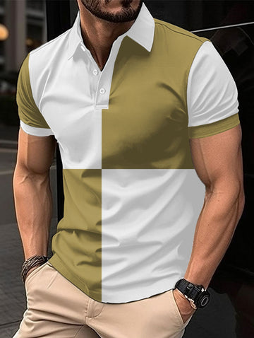 White And Deep Khaki