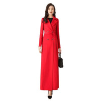 Woolen Double-breasted Elegant Cashmere Coat