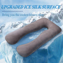 U-Shape Pregnancy Pillow – Ice Silk Maternity Support for Comfort