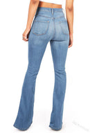 Women Autumn Winter Skinny Jeans Flare Pants New Fashion High Waist Slim Elasticity Streetwear Workout Long Pants Capri