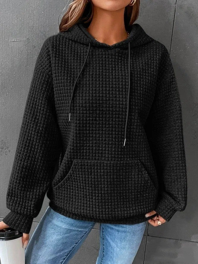 Casual Solid Color Long-sleeved Sweater