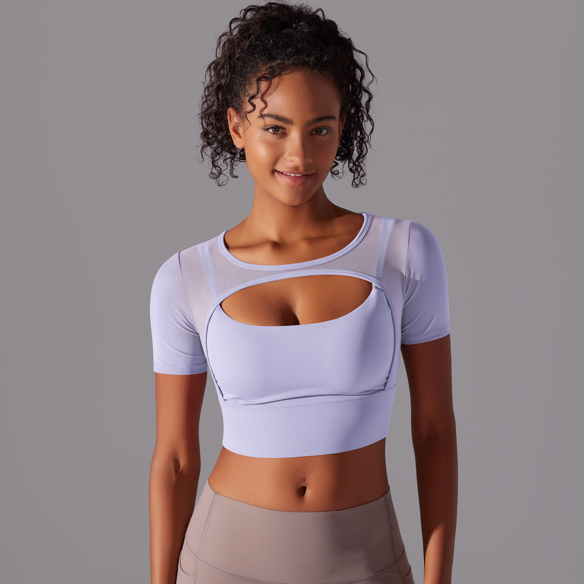 Double-Layer Yoga Top