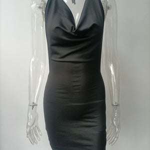 Sling Backless Halter Dresses