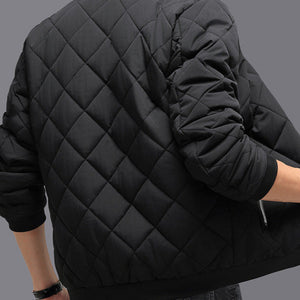 Rhombic Sewing Design Cotton Coat