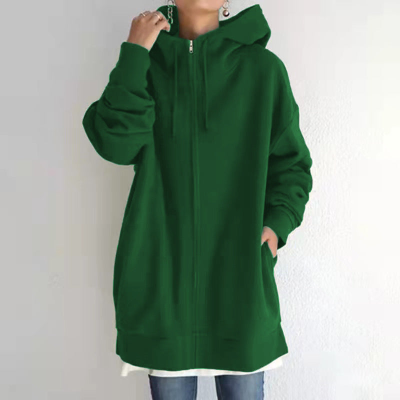 Fuzzy Full-Zip Sport Hoodie