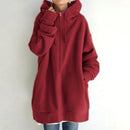 Fuzzy Full-Zip Sport Hoodie