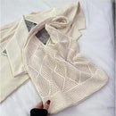 Solid Color Bag Knitted Bags Hollow Woven