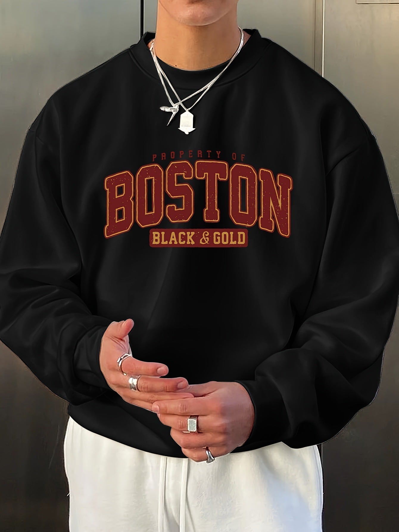 Luxury Men’s Crew Neck Sweatshirt