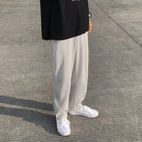 Men's Japanese casual pants straight wide leg pants