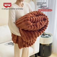 Ultra-Soft Bubble Velvet Blanket