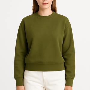 Suede Round Neck Sweater – Warm, Stylish & Comfortable