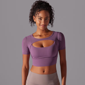 Double-Layer Yoga Top
