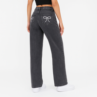 High Waist Straight Loose Casual Jeans