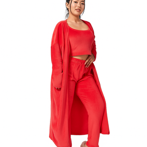 3-Piece Cozy Lounge & Pajama Set – Soft, Stylish, and Relaxed