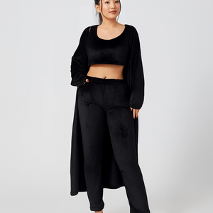 3-Piece Cozy Lounge & Pajama Set – Soft, Stylish, and Relaxed