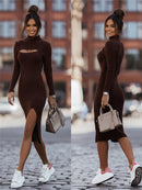 Knitted Bodycon Midi Dress