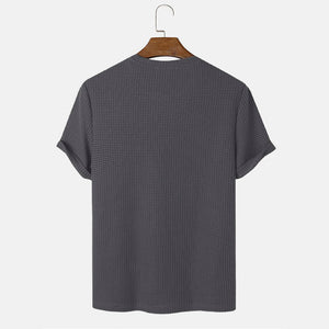 Solid Color Round Neck T-Shirts