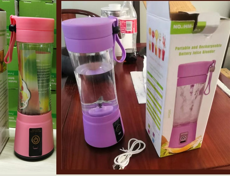 Portable Blender With USB Rechargeable Mini Kitchen Fruit Juice Mixer